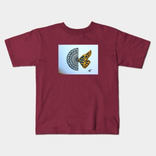 Butterfly Mandala Kids T-Shirt